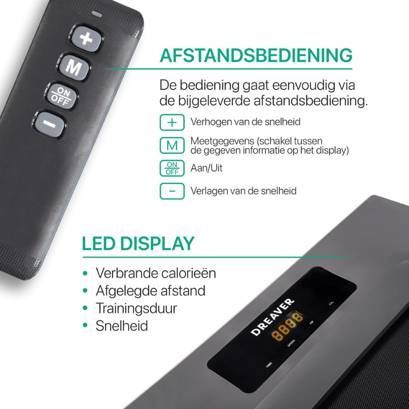 Dreaver S310 review - afstandsbediening em LED display
