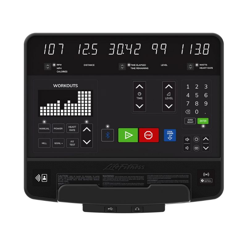 Life Fitness hometrainer Upright LifeCycle Club Series + SL console