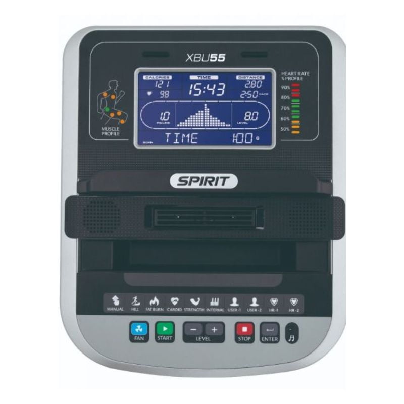 Spirit Hometrainer XBU55 display